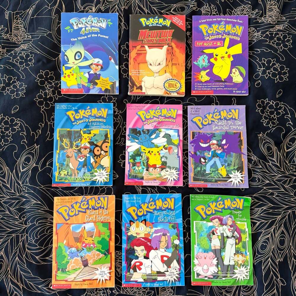 Scholastic Pokemon Chapter Books Lot of 9 Paperback Books Set Vintage